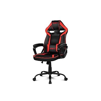 DRIFT GAMING stoel DR50BR Professionele gamerstoel, kunstleer, gevoerde armleuningen, zuiger klasse 4, kantelmechanisme, in hoogte verstelbaar, verstelbare rugleuning, lendenkussen, ruge DRIFT GAMING stoel DR50BR Professionele gamerstoel, kunstleer, gevoerde armleuningen, zuiger klasse 4, kantelmechanisme, in hoogte verstelbaar, verstelbare rugleuning, lendenkussen, ruge
