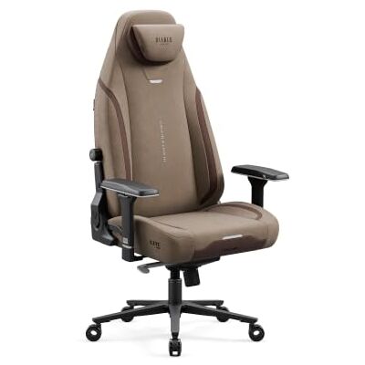 Diablo Gamingstoel, ergonomische stof, armleuningen 4D, rugleuning 170 graden Diablo Gamingstoel, ergonomische stof, armleuningen 4D, rugleuning 170 graden