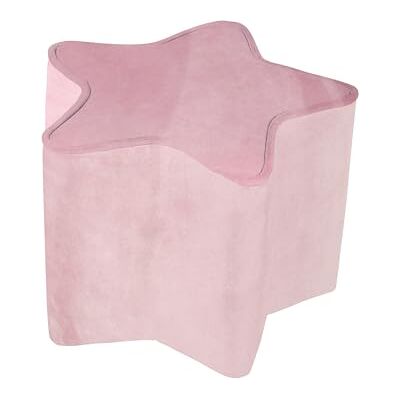 roba Zitzak met ster van fluweel voor de kinderkamer "Lil Sofa" Zachte en comfortabele kruk Roze roba Zitzak met ster van fluweel voor de kinderkamer "Lil Sofa" Zachte en comfortabele kruk Roze
