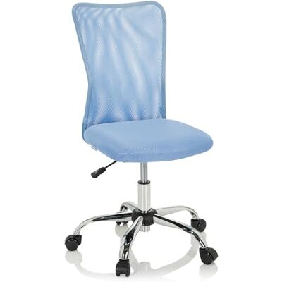 hjh OFFICE 691018 KIDDY NET I bureaustoel voor kinderen, schaalbaar, van stof en mesh, zonder armleuningen, blauw hjh OFFICE 691018 KIDDY NET I bureaustoel voor kinderen, schaalbaar, van stof en mesh, zonder armleuningen, blauw