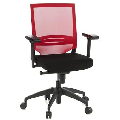 hjh OFFICE , 657233, professionele bureaustoel, draaistoel, stuurstoel, Porto basis, zwart/rood hjh OFFICE , 657233, professionele bureaustoel, draaistoel, stuurstoel, Porto basis, zwart/rood