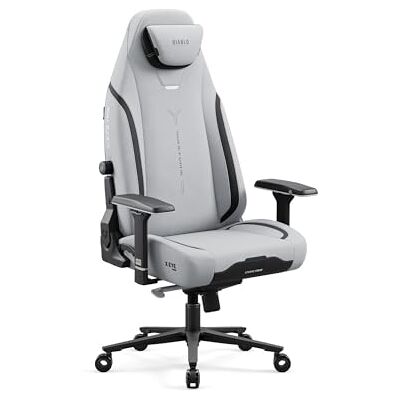 Diablo X.Eye Prime Gamingstoel PC-gamerstoel Koelstoel Magnetisch kussen Stof 4D-armleuningen Geïntegreerde verstelbare lendensteun Ondersteunt tot 140 kg, Grijs Diablo X.Eye Prime Gamingstoel PC-gamerstoel Koelstoel Magnetisch kussen Stof 4D-armleuningen Geïntegreerde verstelbare lendensteun Ondersteunt tot 140 kg, Grijs