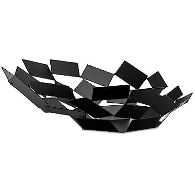 Alessi La Stanza dello Scirocco MT03 B Tafelcentrum, design, van gekleurd staal met epoxyhars, zwart Alessi La Stanza dello Scirocco MT03 B Tafelcentrum, design, van gekleurd staal met epoxyhars, zwart