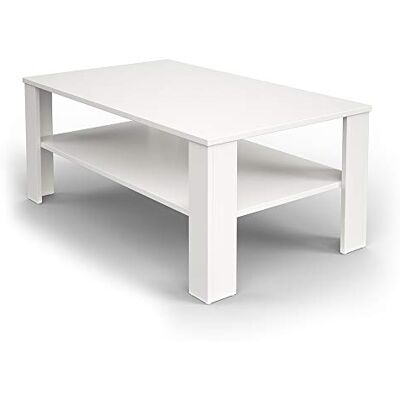 Vicco Salontafel, wit, 100 x 60 cm Vicco Salontafel, wit, 100 x 60 cm