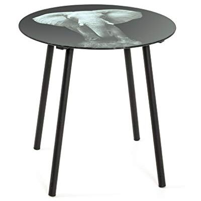 HAKU Moebel 17541 bijzettafel, stalen buis, zwart-grijs, Ø 40 x 41 HAKU Moebel 17541 bijzettafel, stalen buis, zwart-grijs, Ø 40 x 41