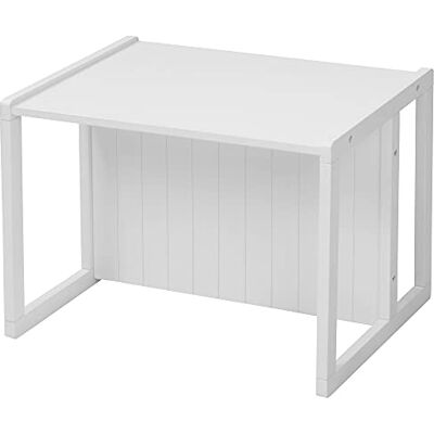 roba Kinderbank 2-in-1 van hout, verstelbaar op 2 zithoogtes, converteerbaar in kindertafel of kinderbureau, 57 x 44 cm, max. draagkracht 60 kg, landelijke stijl, grijs roba Kinderbank 2-in-1 van hout, verstelbaar op 2 zithoogtes, converteerbaar in kindertafel of kinderbureau, 57 x 44 cm, max. draagkracht 60 kg, landelijke stijl, grijs