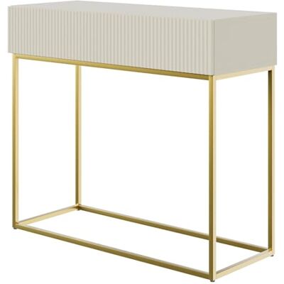 Selsey Consoletafel, Engineered Wood, Taupe (grijs-beige), 90 cm lengte Selsey Consoletafel, Engineered Wood, Taupe (grijs-beige), 90 cm lengte