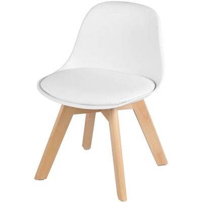 WOLTU Kinderstoel met rugleuning, wit WOLTU Kinderstoel met rugleuning, wit