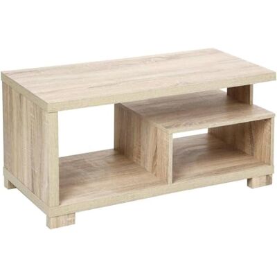 Avilia Salontafel met 2 verdiepingen voor woonkamer salontafel voor tv salontafel voor tv salontafel van hout beige 80 x 40 x 40 cm Avilia Salontafel met 2 verdiepingen voor woonkamer salontafel voor tv salontafel voor tv salontafel van hout beige 80 x 40 x 40 cm