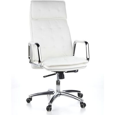 hjh OFFICE 600922 Bureaustoel Managersstoel Villa 20 Nappaleer Ivoor, Rechte Zitpositie Met S-Vormige Rugleuning, Ergonomisch hjh OFFICE 600922 Bureaustoel Managersstoel Villa 20 Nappaleer Ivoor, Rechte Zitpositie Met S-Vormige Rugleuning, Ergonomisch