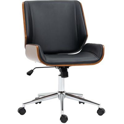 Vinsetto Bureaustoel, ergonomisch, in hoogte verstelbaar, zwart en bruin Vinsetto Bureaustoel, ergonomisch, in hoogte verstelbaar, zwart en bruin