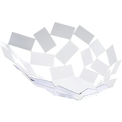Alessi La Stanza dello Scirocco MT03 W Tafelcentrum, design, van staal gekleurd met epoxyhars, wit Alessi La Stanza dello Scirocco MT03 W Tafelcentrum, design, van staal gekleurd met epoxyhars, wit