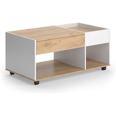 Vicco Salontafel Maik, eiken goud/wit, 110 x 60 cm Vicco Salontafel Maik, eiken goud/wit, 110 x 60 cm