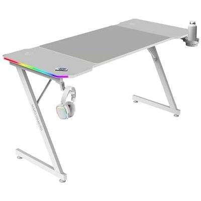 Mars Gaming MARSGAMING MGD-X140RGB Ergonomisch gamingbureau, ARGB-verlichting met afstandsbediening, koolstofvezeloppervlak, XXL muismat, hoofdtelefoonhouder en bekerhouder, kabelbeheer, gamingbureau Mars Gaming MARSGAMING MGD-X140RGB Ergonomisch gamingbureau, ARGB-verlichting met afstandsbediening, koolstofvezeloppervlak, XXL muismat, hoofdtelefoonhouder en bekerhouder, kabelbeheer, gamingbureau