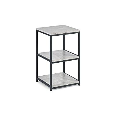 Julian Bowen Bijzettafel, hoog, smal, beton, zwart, Eén maat Julian Bowen Bijzettafel, hoog, smal, beton, zwart, Eén maat