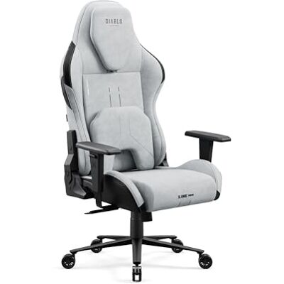 Diablo X.One Prime Gamingstoel Gamingstoel PC-zitting Magnetisch kussen Koelstoel Hoogwaardige stof In hoogte verstelbare armleuningen Draagt tot 140 kg, Grijs Diablo X.One Prime Gamingstoel Gamingstoel PC-zitting Magnetisch kussen Koelstoel Hoogwaardige stof In hoogte verstelbare armleuningen Draagt tot 140 kg, Grijs