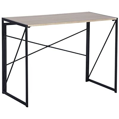 MEUBLE COSY Computertafel, conferentietafel, computertafel, conferentietafel, laptoptafel, ruimtebesparend, eiken, 100 x 50 x 75 cm MEUBLE COSY Computertafel, conferentietafel, computertafel, conferentietafel, laptoptafel, ruimtebesparend, eiken, 100 x 50 x 75 cm