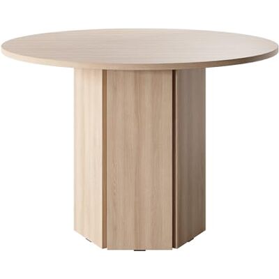 Selsey Eettafel, rond, 110 cm, voor 4 personen, keukentafel, kantoor, eiken, Lindberg Hexa Selsey Eettafel, rond, 110 cm, voor 4 personen, keukentafel, kantoor, eiken, Lindberg Hexa