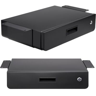 Maclean MC-461 Ergonomische tafellade met afsluitbare sleutel, belastbaar tot 5 kg, bureaustandaard, hanglade, zwart Maclean MC-461 Ergonomische tafellade met afsluitbare sleutel, belastbaar tot 5 kg, bureaustandaard, hanglade, zwart