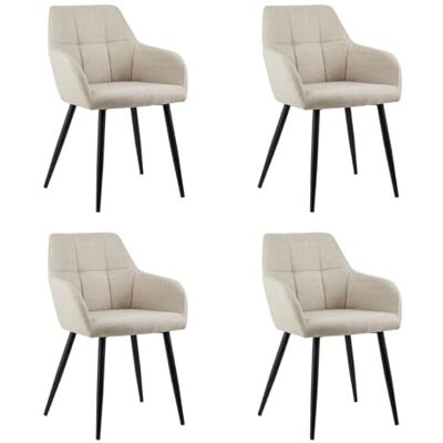 Kick Collection Set van 4 eetkamerstoelen Nova Beige Modern en hoogwaardig Hoogwaardige materialen Verkrijgbaar in vele kleuren Kick Collection Set van 4 eetkamerstoelen Nova Beige Modern en hoogwaardig Hoogwaardige materialen Verkrijgbaar in vele kleuren