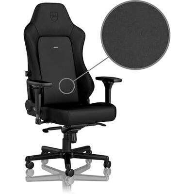 noblechairs HERO Gaming Stoel Bureaustoel Gaming Chair PU hybride leer Inclusief kussens Black Editie noblechairs HERO Gaming Stoel Bureaustoel Gaming Chair PU hybride leer Inclusief kussens Black Editie