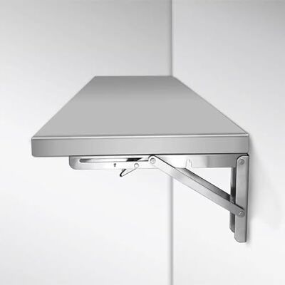 Drsyffsup Opvouwbare wandtafel voor thuis, bar, keuken, eetkamer, zwevend wandbureau voor kleine ruimtes, opvouwbaar wasrek met robuuste houders (L 60 x B 50 cm) Drsyffsup Opvouwbare wandtafel voor thuis, bar, keuken, eetkamer, zwevend wandbureau voor kleine ruimtes, opvouwbaar wasrek met robuuste houders (L 60 x B 50 cm)