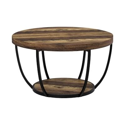 Vicco Salontafel "Arvina", rustiek eiken, 80 x 80 cm Met opbergvak onder het tafelblad voor opslag Vicco Salontafel "Arvina", rustiek eiken, 80 x 80 cm Met opbergvak onder het tafelblad voor opslag