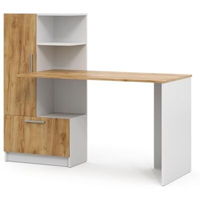 Vicco Bureau "Tomy", eiken wit/goudsterkte, 150 x 59 cm Vicco Bureau "Tomy", eiken wit/goudsterkte, 150 x 59 cm