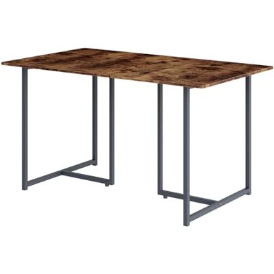 Vicco Eettafel "Merido", rustiek eiken/grijs, 140 x 80 cm, geschikt voor 4 personen, onderhoudsvriendelijk oppervlak Vicco Eettafel "Merido", rustiek eiken/grijs, 140 x 80 cm, geschikt voor 4 personen, onderhoudsvriendelijk oppervlak