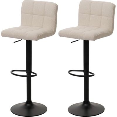 Mendler HWC-G87 Barkrukken gesp 450 g/m² crème beige 2 stuks Mendler HWC-G87 Barkrukken gesp 450 g/m² crème beige 2 stuks
