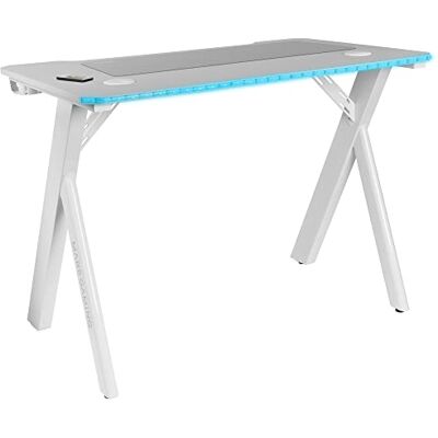 Mars Gaming MGD100RGB, Gaming RGB, muismat XXL, houder voor hoofdtelefoon + fles, 100 x 60 cm, wit Mars Gaming MGD100RGB, Gaming RGB, muismat XXL, houder voor hoofdtelefoon + fles, 100 x 60 cm, wit