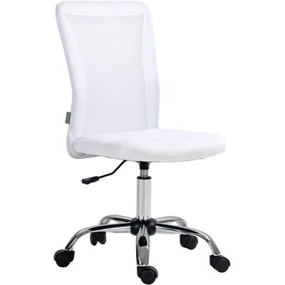 Vinsetto Bureaustoel, ergonomisch, in hoogte verstelbaar, wit Vinsetto Bureaustoel, ergonomisch, in hoogte verstelbaar, wit