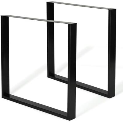 IDMarket Set van 2 tafelpoten, vierkant, 78 x 71 cm, industrieel design IDMarket Set van 2 tafelpoten, vierkant, 78 x 71 cm, industrieel design