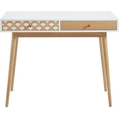 BAÏTA Bureau Utah wit en eikeneffect, 100 cm BAÏTA Bureau Utah wit en eikeneffect, 100 cm