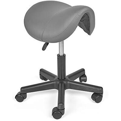 Mingone Kruk met wieltjes, 360° draaibaar, grijs Mingone Kruk met wieltjes, 360° draaibaar, grijs