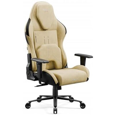 Diablo X.One Prime Gamingstoel, gamingstoel, pc-stoel, magnetisch kussen, verkoelende zitting, hoogwaardige stof, in hoogte verstelbare armleuningen, ondersteunt tot 140 kg, gebroken goud Diablo X.One Prime Gamingstoel, gamingstoel, pc-stoel, magnetisch kussen, verkoelende zitting, hoogwaardige stof, in hoogte verstelbare armleuningen, ondersteunt tot 140 kg, gebroken goud