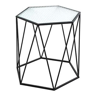 HAKU Möbel bijzettafel zwart, metaal, gehard glas Afmeting: B 46 cm x H 46 cm x D 40 cm, Stijl: Modern HAKU Möbel bijzettafel zwart, metaal, gehard glas Afmeting: B 46 cm x H 46 cm x D 40 cm, Stijl: Modern