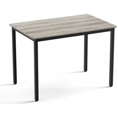 VASAGLE Bartafel, keukentafel, 70 x 110 x 77 cm, eettafel voor 4 personen, woonkamertafel, kantoor, eetkamer, industriële stijl, greige gemêleerd en matzwart KDT081G01 Table à manger, 110 x 70 x 77 cm, Noir Boisé et Noir Mat, Collection BARNET KDT081B02 VASAGLE Bartafel, keukentafel, 70 x 110 x 77 cm, eettafel voor 4 personen, woonkamertafel, kantoor, eetkamer, industriële stijl, greige gemêleerd en matzwart KDT081G01 Table à manger, 110 x 70 x 77 cm, Noir Boisé et Noir Mat, Collection BARNET KDT081B02
