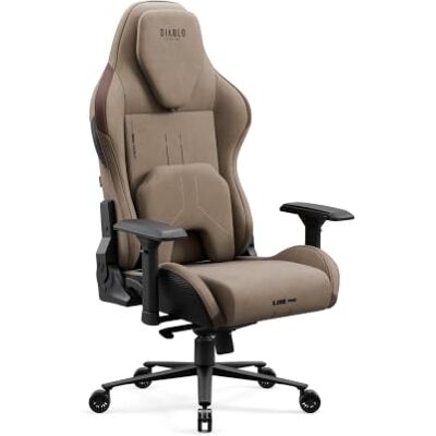 Diablo Gamingstoel, ergonomische stof, 4D-armleuningen, tot 140 kg Diablo Gamingstoel, ergonomische stof, 4D-armleuningen, tot 140 kg