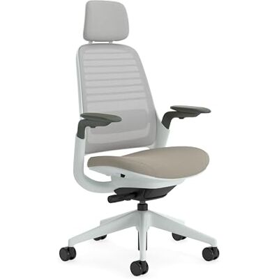 Steelcase Serie 1, ergonomische bureaustoel met LiveBack-lendensteun, 4D-accessoires en verstelbare hoofdsteun Truffel, 66 x 64 x 112 Steelcase Serie 1, ergonomische bureaustoel met LiveBack-lendensteun, 4D-accessoires en verstelbare hoofdsteun Truffel, 66 x 64 x 112