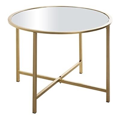 HAKU Bijzettafel meubel metaal goud Ø 60 x H 45 cm HAKU Bijzettafel meubel metaal goud Ø 60 x H 45 cm