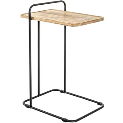 HAKU Möbel Bijzettafel, stalen buis, zwart teken, D 49 x B 35 x H 73 cm HAKU Möbel Bijzettafel, stalen buis, zwart teken, D 49 x B 35 x H 73 cm
