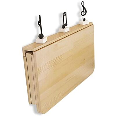 Gdmokle Klaptafel, massief hout, 80 x 50 cm, ruimtebesparend, voor keuken, eetkamer, kantoor en kinderen Gdmokle Klaptafel, massief hout, 80 x 50 cm, ruimtebesparend, voor keuken, eetkamer, kantoor en kinderen