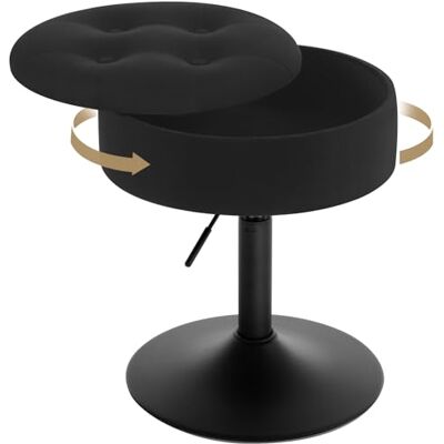 WOLTU BH329sz-1 bureaukruk verstelbaar bureau met opbergruimte, zwart fluwelen bar, 49,5-65 cm WOLTU BH329sz-1 bureaukruk verstelbaar bureau met opbergruimte, zwart fluwelen bar, 49,5-65 cm