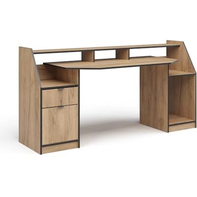 Vicco Bureau "Joel", gouden eiken, 179,8 x 65,5 cm Vicco Bureau "Joel", gouden eiken, 179,8 x 65,5 cm