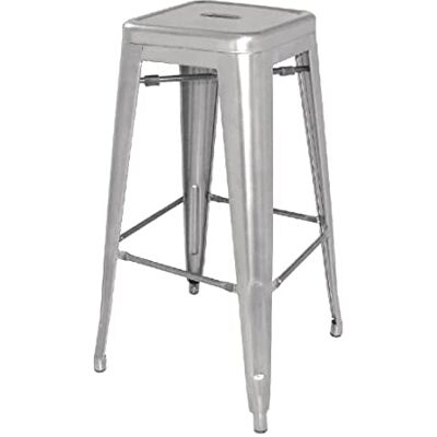 Bolero Bistro Hoge stoel van verzinkt staal, 4 stuks Bolero Bistro Hoge stoel van verzinkt staal, 4 stuks