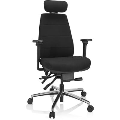 hjh OFFICE 608992 Phoenix Pro I bureaustoel, ergonomisch, draaibaar, individueel verstelbaar, van stof, zwart hjh OFFICE 608992 Phoenix Pro I bureaustoel, ergonomisch, draaibaar, individueel verstelbaar, van stof, zwart