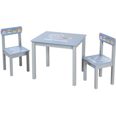 roba Paw Patrol set – 2 kinderstoelen + tafel – set stoelen/meubels met cartoonhonden – hout grijs/blauw – vanaf 18 maanden roba Paw Patrol set – 2 kinderstoelen + tafel – set stoelen/meubels met cartoonhonden – hout grijs/blauw – vanaf 18 maanden