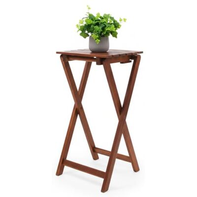 Spetebo klapkruk eucalyptus hout 62 cm bloemen bijzettafel tuin Spetebo klapkruk eucalyptus hout 62 cm bloemen bijzettafel tuin
