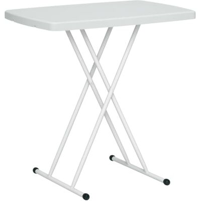 Outsunny Opvouwbare bijzettafel van HDPE voor terrassen, 76 x 50 x 74 cm Klaptafel, in hoogte verstelbaar op 6 niveaus, voor balkon, tuin Outsunny Opvouwbare bijzettafel van HDPE voor terrassen, 76 x 50 x 74 cm Klaptafel, in hoogte verstelbaar op 6 niveaus, voor balkon, tuin